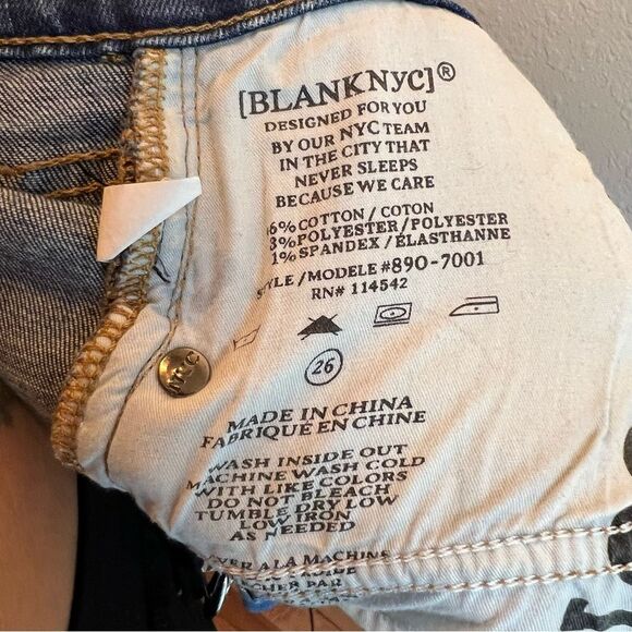 BlankNYC Classic The Madison Crop Blue Women's Jeans - Picture 7 of 7